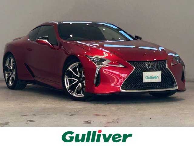 レクサス ＬＣ 500 Sパッケージ 宮城県 2019(平31)年 3.5万km ラディアントレッドコントラストレイヤリング ワンオーナー/エアロ/マークレビンソンサウンド/純正ナビ/バックカメラ/フルセグTV/Bluetooth/CD/レクサスセーフティシステム＋/・プリクラッシュセーフティ/・レーントレーシングアシスト/・オートマチックハイビーム/・レーダークルーズコントロール/・ロードサインアシスト/ヘッドアップディスプレイ/ブラインドスポットモニター/クリアランスソナー/ブレーキホールド/ハーフレザーシート/シートメモリー/パワーシート/純正ドライブレコーダー/純正ビルトインETC2.0/純正アルミホイール/純正フロアマット