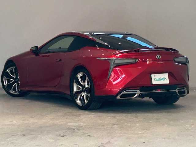 レクサス ＬＣ 500 Sパッケージ 宮城県 2019(平31)年 3.5万km ラディアントレッドコントラストレイヤリング ワンオーナー/エアロ/マークレビンソンサウンド/純正ナビ/バックカメラ/フルセグTV/Bluetooth/CD/レクサスセーフティシステム＋/・プリクラッシュセーフティ/・レーントレーシングアシスト/・オートマチックハイビーム/・レーダークルーズコントロール/・ロードサインアシスト/ヘッドアップディスプレイ/ブラインドスポットモニター/クリアランスソナー/ブレーキホールド/ハーフレザーシート/シートメモリー/パワーシート/純正ドライブレコーダー/純正ビルトインETC2.0/純正アルミホイール/純正フロアマット