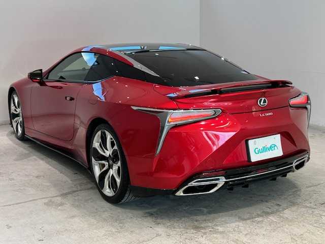 レクサス ＬＣ 500 Sパッケージ 宮城県 2019(平31)年 3.5万km ラディアントレッドコントラストレイヤリング ワンオーナー/エアロ/マークレビンソンサウンド/純正ナビ/バックカメラ/フルセグTV/Bluetooth/CD/レクサスセーフティシステム＋/・プリクラッシュセーフティ/・レーントレーシングアシスト/・オートマチックハイビーム/・レーダークルーズコントロール/・ロードサインアシスト/ヘッドアップディスプレイ/ブラインドスポットモニター/クリアランスソナー/ブレーキホールド/ハーフレザーシート/シートメモリー/パワーシート/純正ドライブレコーダー/純正ビルトインETC2.0/純正アルミホイール/純正フロアマット