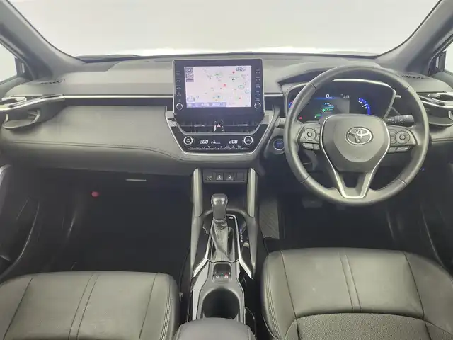トヨタ カローラ クロス ハイブリッド Z 愛知県 2022(令4)年 2.9万km アティチュードブラックマイカ ワンオーナー/トヨタセーフティセンス/純正ナビ/（Bluetooth/USB入力/AM/FM）/全方位カメラ/ETC/ドラレコ/BSM/パワーシート/シートヒーター/ハーフレザー/電動リアゲード/ルーフレール/電子パーキング/オートホールド/防眩ミラー/ステアリングリモコン/オートライト/プッシュスタート/スマートキー/フットオープナー