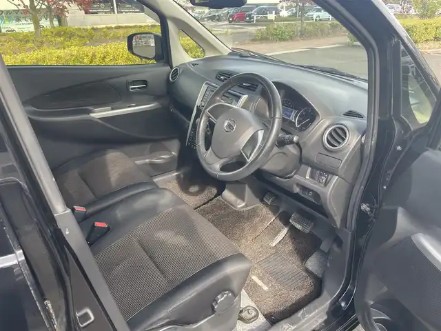 日産 デイズ ハイウェイスター Vセレ +Safty 福島県 2014(平26)年 5.1万km ブラック オーディオ/【CD/AUX】/アラウンドビューモニター/HIDライト/アイドリングストップ/プッシュスタート/純正フロアマット/純正ドアバイザー