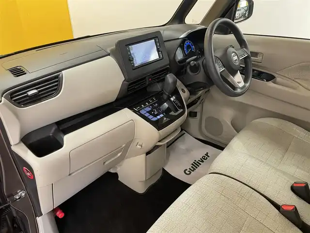 日産 ルークス X 群馬県 2020(令2)年 7.8万km アッシュブラウンM 安全装備/・衝突軽減ブレーキ/・横滑り防止/・アラウンドビューモニター/・レーンキープアシスト/・コーナーセンサー/純正7インチワイドナビ/・AM/FM/AUX/・Bluetooth/CD/・フルセグTV/SD/片側電動スライドドア/ETC/純正ドアバイザー/純正フロアマット/スマートキー/プッシュスタート