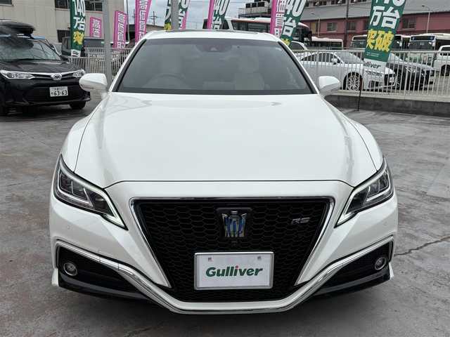 トヨタ クラウン ハイブリッド RS アドバンス 香川県 2019(令1)年 3.3万km ホワイトパールクリスタルシャイン ワンオーナー禁煙車/32383キロ/車検：R８年5月19日まで有効/セーフティセンスパッケージプラス/レザーシートパッケージ/ブラインドスポットモニター/デジタルインナーミラー/純正ドライブレコーダー前後車内/360℃アラウンドビューモニター/レーダークルーズ/TVキャンセラー/Bluetooth/メモリーシート/パワーシート/クリアランスソナー/スマートキー２個/保証書/説明書