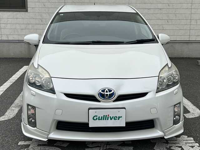 トヨタ プリウス S ツーリングセレクション 埼玉県 2010(平22)年 11.6万km ホワイトパールクリスタルシャイン 純正HDDナビ/　DTV/CD/DVD/BT/AUX/【NHZA-W59G】/バックカメラ/レザー調シートカバー/純正17インチAW/純正ビルトインETC/フロントスポイラー/スマートキー/横滑り防止機能