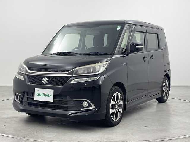 スズキ ソリオ バンディット HV MV Dカメラ ブレーキS 群馬県 2016(平28)年 5.3万km スーパーブラックパール 純正ナビ　全周囲カメラ　片側電動スライドドア　クルーズコントロール　革巻きステアリング　衝突被害軽減ブレーキ　レーンアシスト　シートヒーター　ＬＥＤヘッドライト　フォグランプ　スマートキー　禁煙車