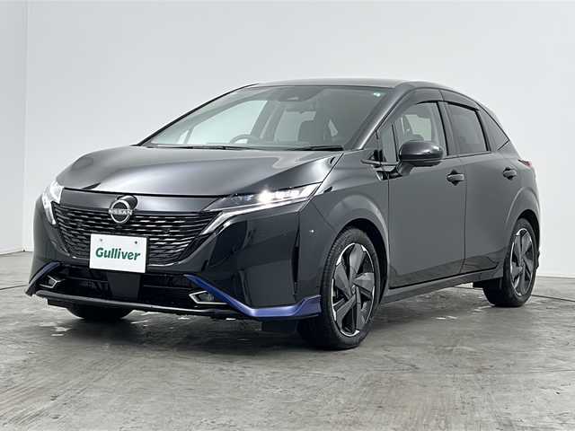 日産 オーラ G レザーエディション 三重県 2024(令6)年 0.1万km 黒 禁煙車/純正NissanConectナビ/・フルセグ/AppleCarPray/AndroidAuto/HDMI/Bluetooth/USB/AM/FM/プロパイロット/デジタルインナーミラー/アラウンドビューモニター/BOSE/ヘッドレストスピーカー/ブラインドスポットモニター/エマージェンシーブレーキ/純正エアロ（フロント/リア）/レザーシート/ワイヤレスチャージャー/スペアキー/純正17インチアルミホイール