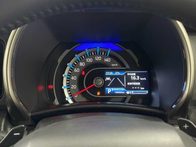 スズキ ハスラー Jスタイル Ⅱ ターボ 兵庫県 2023(令5)年 1.9万km オフブルーメタリック/ガンメタリック2トーンルーフ ・ワンオーナー車/・純正9インチナビ&TV&BT&USB&スマホリンク&ipod/・全方位カメラ/・前席シートヒーター/・スズキセーフティサポート/・レーンキープアシスト/・レーダークルーズコントロール/・衝突被害軽減システム/・オートマチックハイビーム/・コーナーセンサー/・パドルシフト/・LEDライト＆LEDフォグ/・社外ルーフキャリア/・アイドリングストップ/・純正フロアマット/・15インチ社外アルミホイール/・オープンカントリータイヤ/・スマートキー/・取扱説明書/・保証書