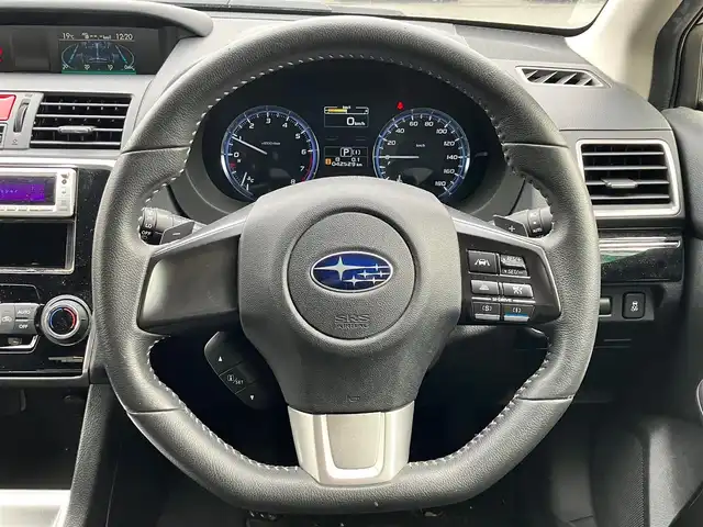 スバル レヴォーグ 1．6GT アイサイト 静岡県 2014(平26)年 4.3万km ギャラクシーブルーシリカ アイサイトver.2/ETC/パドルシフト/ターボ/USB入力端子/エンジンスタートボタン/取扱説明書/パワーステアリング/パワーウィンドウ/AWD/アイドリングストップ/オートエアコン/レーダークルーズコントロール/スマートキー/スペアキー１本/純正フロアマット/純正アルミホイール/布シート/ABS/横滑り防止装置/レーンキープアシスト/衝突軽減システム/オートライト/LEDヘッドライト/W+サイドエアバッグ/警告灯点灯(レーンキープアシスト/衝突軽減システム)