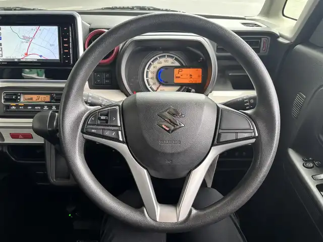 スズキ スペーシア HYBRID X 京都府 2018(平30)年 4.6万km シルキーシルバーメタリック ワンオーナー/スズキセーフティサポート/・デュアルセンサーブレーキサポート/・車線逸脱警報機能/・先行車発進お知らせ機能/・後退時ブレーキサポート/・誤発進抑制機能/・ふらつき警報機能/・ハイビームアシスト/ディーラーオプションメモリーナビ地デジ、Bluetooth/   型番　CN-RZ743W/全方位モニター/運転席シートヒーター/ヘッドアップディスプレイ/前後ドライブレコーダー/ステアリングスイッチ/両側パワースライドドア /LEDヘッドランプ/スペアキー