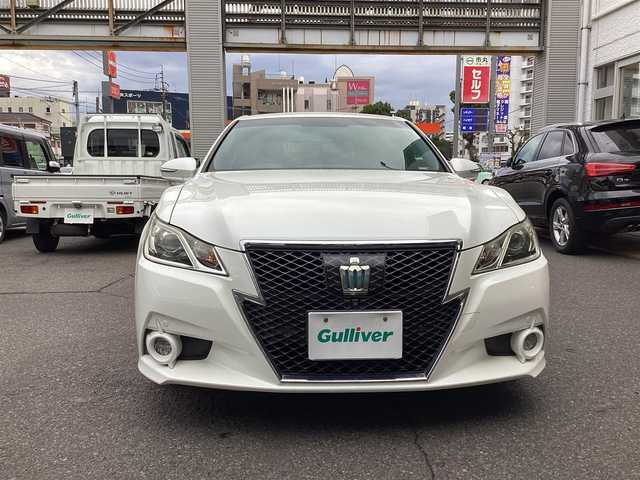 トヨタ クラウン ハイブリッド アスリートS 宮城県 2014(平26)年 4.7万km ホワイトパールクリスタルシャイン トヨタ純正ナビ/（フルセグ/CD/DVD/Bluetooth）/トヨタ純正カメラ一体型ドライブレコーダー/トヨタ純正フロアマット/バックカメラ/パノラミックビューモニター/ビルトインETC/衝突軽減ブレーキ/レーダークルーズコントロール/レーンアシスト/レザーシート/前席パワーシート/前席シートヒーター・ベンチレーション/電動チルトテレスコピックステアリング/オールAUTOパワーウインドウ/フォグランプ/ドアバイザー/スペアタイヤ/保証書・取扱説明書・スペアキー