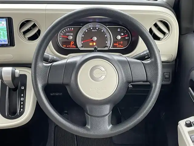 ダイハツ ミラ ココア X 岡山県 2016(平28)年 4.8万km ムースピンクパール 社外ＳＤナビ【MDV-D502BT】/（フルセグ／Ｂｌｕｅｔｏｏｔｈ／ＦＭ・ＡＭ／ＵＳＢ　）/純正フロアマット/スマートキー　/アイドリングストップ　/横滑り防止装置　/ヘッドライトレベライザー　/電格ミラー　/ミュージックサーバー/ミュージックプレイヤー/ＡＣＣ/純正ホイールキャップ