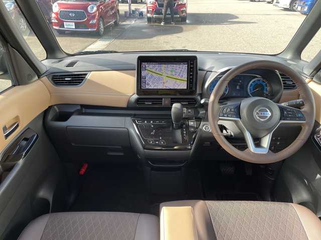 日産 ルークス HWS Gターボ プロパイロットED 石川県 2022(令4)年 3.6万km ベージュ ワンオーナー　４ＷＤ　純正９型ナビ　フルセグＴＶ　全方位カメラ　ＬＥＤヘッドライト　両側パワースライド　プロパイロット　純正アルミ　ＥＴＣ　ドラレコ　シートヒーター　インテリキー　プッシュスタート