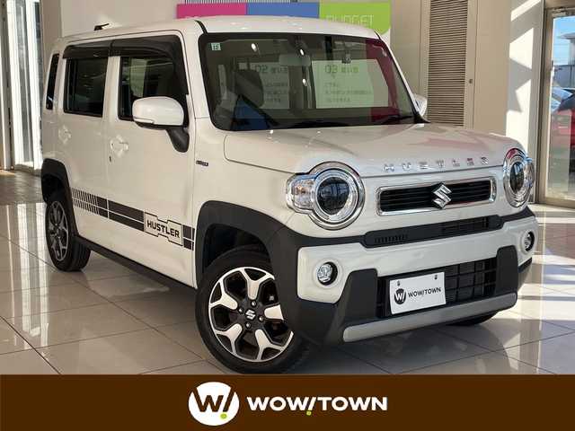 スズキ ハスラー HYBRID X 埼玉県 2021(令3)年 2.7万km ピュアホワイトP レーダーブレーキサポート/社外メモリーナビ/　　CD/BT/ワンセグ/バックカメラ/LEDオートライト/純正15インチアルミホイール/社外ETC