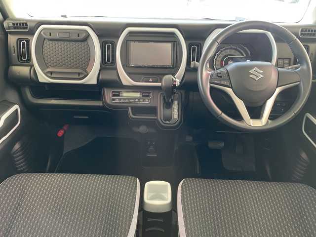 スズキ ハスラー HYBRID X 埼玉県 2021(令3)年 2.7万km ピュアホワイトP レーダーブレーキサポート/社外メモリーナビ/　　CD/BT/ワンセグ/バックカメラ/LEDオートライト/純正15インチアルミホイール/社外ETC