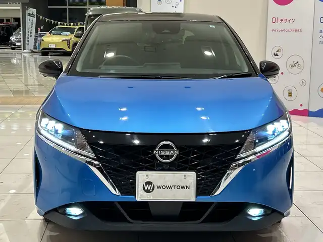 日産 ノート X 埼玉県 2021(令3)年 5万km ビビットブルー / スーパーブラック 2トーン エマージェンシーブレーキ/純正９型ディスプレイナビ/ BT/USB/フルセグ/ＨＤＭＩ/カープレイ/全方位カメラ/デジタルインナーミラー/LEDオートライト/純正ドラレコ/ワイヤレス充電/電動パーキングブレーキ/コーナーセンサー/ETC2.0/スマートキー/禁煙車