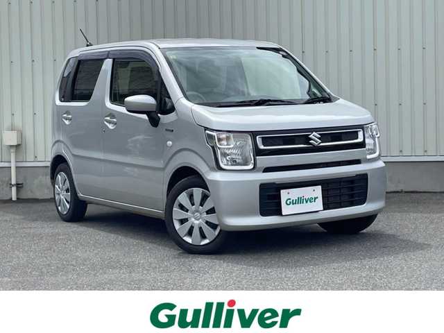 スズキ ワゴンＲ HYBRID FX 山形県 2018(平30)年 1.9万km シルキーシルバーメタリック 4WD/社外オーディオ/アイドリングストップ/シートヒーター/ミラーヒーター/横滑り防止装置/ヘッドライトレベライザー/キーレスキー/純正フロアマット/ドアバイザー/スペアキーあり