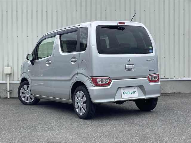 スズキ ワゴンＲ HYBRID FX 山形県 2018(平30)年 1.9万km シルキーシルバーメタリック 4WD/社外オーディオ/アイドリングストップ/シートヒーター/ミラーヒーター/横滑り防止装置/ヘッドライトレベライザー/キーレスキー/純正フロアマット/ドアバイザー/スペアキーあり