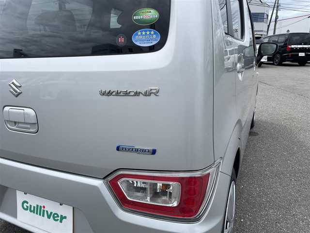 スズキ ワゴンＲ HYBRID FX 山形県 2018(平30)年 1.9万km シルキーシルバーメタリック 4WD/社外オーディオ/アイドリングストップ/シートヒーター/ミラーヒーター/横滑り防止装置/ヘッドライトレベライザー/キーレスキー/純正フロアマット/ドアバイザー/スペアキーあり