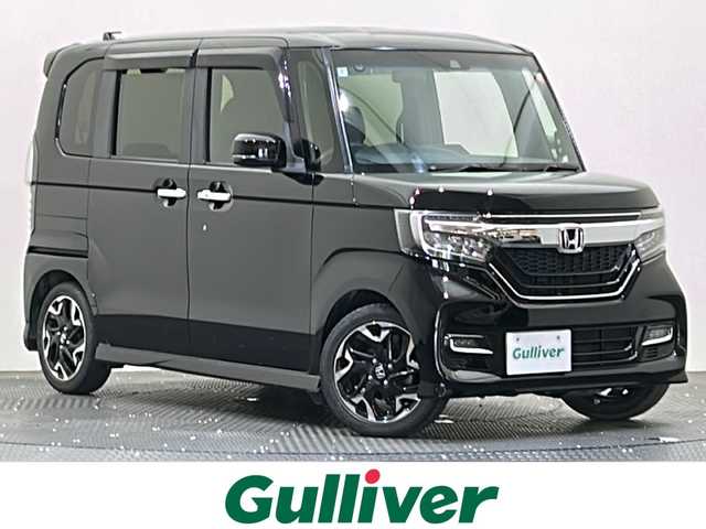 ホンダ Ｎ ＢＯＸ カスタム G L ターボ ホンダセンシング 愛媛県 2018(平30)年 4.3万km クリスタルブラックパール 純正SDナビ（Bluetooth フルセグTV CD　DVD　）　バックカメラ 両側パワースライドドア レーダークルーズコントロール LEDヘッドライト 衝突軽減  オートライト ハーフレザー