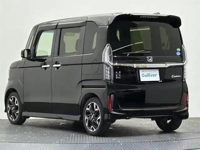 ホンダ Ｎ ＢＯＸ カスタム G L ターボ ホンダセンシング 愛媛県 2018(平30)年 4.3万km クリスタルブラックパール 純正SDナビ（Bluetooth フルセグTV CD　DVD　）　バックカメラ 両側パワースライドドア レーダークルーズコントロール LEDヘッドライト 衝突軽減  オートライト ハーフレザー