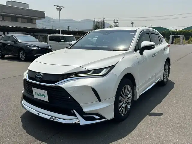 トヨタ ハリアー ハイブリッド Z 岡山県 2020(令2)年 8.4万km ホワイトパールクリスタルシャイン モデリスタエアロ/トヨタセーフティーセンス（衝突軽減、レーンキープ、ｅｔｃ）/デジタルインナーミラー/ブラインドスポットモニター/ヘッドアップディスプレイ/パワーバックドア/アラウンドビューモニター/ＥＴＣ2.0/オートハイビーム