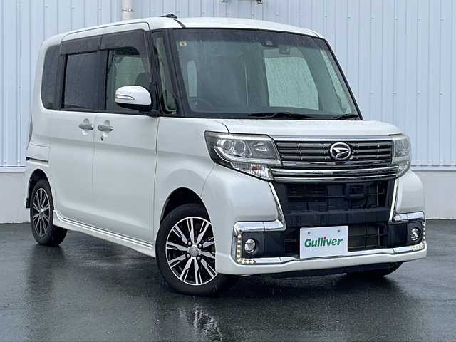 ダイハツ タント カスタム X トップED SAⅡ 三重県 2016(平28)年 4.6万km パールホワイトⅢ 社外ナビ　/フルセグＴＶ　/ＣＤ、ＤＶＤ再生　/バックカメラ　/ステアリングスイッチ　/シートリフター　/オートリトラードアミラー　/後席サンシェード　/センターコンソール　/アイドリングストップ　/衝突軽減ブレーキ/禁煙車/ETC