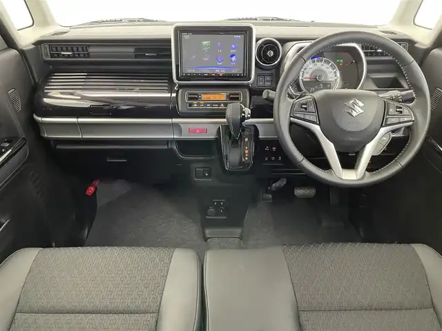 スズキ スペーシア カスタム HYBRID XS ターボ 愛知県 2022(令4)年 2.9万km インディゴブルーメタリック 純正８型ナビ　フルセグＴＶ　全方位カメラ　シートヒーター　デュアルカメラブレーキ　衝突軽減　追従クルコン　ＬＥＤオートライト　ＨＵＤ　ＥＴＣ　両側パワースライドドア　ＬＥＤオートライト　フォグ　リヤパーキングセンサー　禁煙車