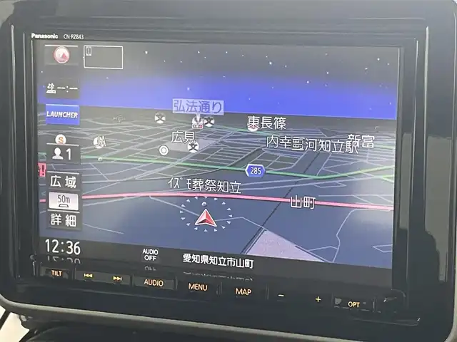 スズキ スペーシア カスタム HYBRID XS ターボ 愛知県 2022(令4)年 2.9万km インディゴブルーメタリック 純正８型ナビ　フルセグＴＶ　全方位カメラ　シートヒーター　デュアルカメラブレーキ　衝突軽減　追従クルコン　ＬＥＤオートライト　ＨＵＤ　ＥＴＣ　両側パワースライドドア　ＬＥＤオートライト　フォグ　リヤパーキングセンサー　禁煙車