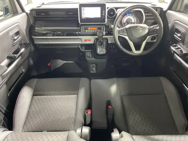 スズキ スペーシア カスタム HYBRID XS ターボ 神奈川県 2020(令2)年 6.3万km ピュアホワイトP SDナビゲーション/フルセグ　CD　DVD　Bluetooth　USB　AM　FM　iPod　VTR　/両側パワースライドドア　/ターボ/セーフティサポート　/リアパーキングセンサー/クルーズコントロール/ハーフレザーシート/D席シートヒーター/革巻きステアリング/ビルトインETC/スマートキー/プッシュスタート/リアヒーターダクト/サンシェード/アイドリングストップ/純正サイドシル/リアスポイラー/LEDヘッドライト/オートライト/ハイビームアシスト