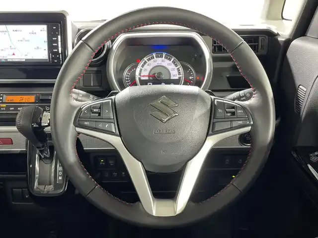 スズキ スペーシア カスタム HYBRID XS ターボ 神奈川県 2020(令2)年 6.3万km ピュアホワイトP SDナビゲーション/フルセグ　CD　DVD　Bluetooth　USB　AM　FM　iPod　VTR　/両側パワースライドドア　/ターボ/セーフティサポート　/リアパーキングセンサー/クルーズコントロール/ハーフレザーシート/D席シートヒーター/革巻きステアリング/ビルトインETC/スマートキー/プッシュスタート/リアヒーターダクト/サンシェード/アイドリングストップ/純正サイドシル/リアスポイラー/LEDヘッドライト/オートライト/ハイビームアシスト
