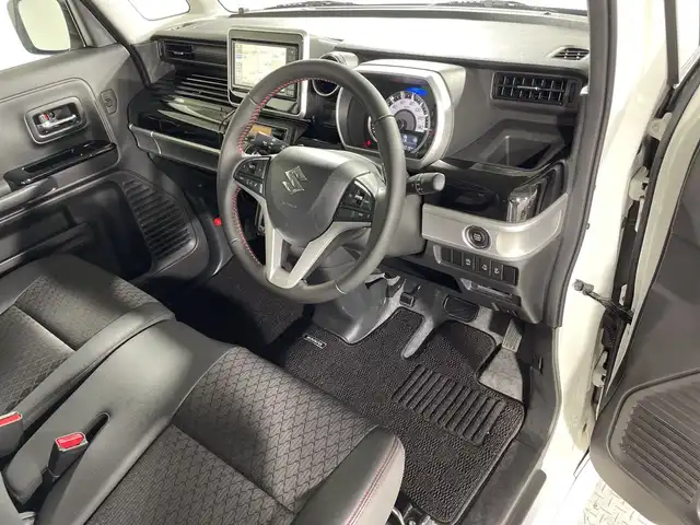 スズキ スペーシア カスタム HYBRID XS ターボ 神奈川県 2020(令2)年 6.3万km ピュアホワイトP SDナビゲーション/フルセグ　CD　DVD　Bluetooth　USB　AM　FM　iPod　VTR　/両側パワースライドドア　/ターボ/セーフティサポート　/リアパーキングセンサー/クルーズコントロール/ハーフレザーシート/D席シートヒーター/革巻きステアリング/ビルトインETC/スマートキー/プッシュスタート/リアヒーターダクト/サンシェード/アイドリングストップ/純正サイドシル/リアスポイラー/LEDヘッドライト/オートライト/ハイビームアシスト
