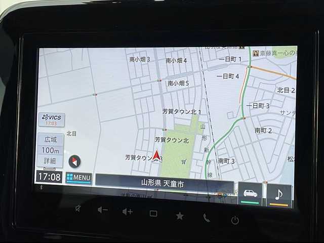 スズキ ワゴンＲ スマイル HYBRID X 山形県 2022(令4)年 1.1万km オフブルーM 禁煙車/デュアルカメラブレーキサポート/スズキセーフティサポート/・後退時ブレーキサポート/・車線逸脱抑制制御機能/・車線逸脱警報機能/・パーキングソナー/・横滑り防止装置（ＥＳＰ）/純正ナビ(CD.DVD.USB.smartphoneLink)/全方位カメラ/フルセグ/両側パワースライドドア/アイドリングストップ/ドライブレコーダー/プッシュスタート/スマートキー/LEDヘッドライト
