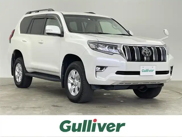 トヨタ ランドクルーザー プラド TX Lパッケージ 千葉県 2019(平31)年 6.9万km ホワイトパールクリスタルシャイン サンルーフ/トヨタセーフティセンス/・プリクラッシュセーフティ/・レーンディパーチャーアラート/・オートハイビーム/純正9インチSDナビ/CD BT MSV フルセグ/バックカメラ/レーダークルーズコントロール/LEDオートライト/レザーシート/前席パワーシート/シートエアコン/純正17インチアルミホイール/革巻きステアリング/ステアリングスイッチ/センターデフロック/ドアバイザー/プッシュスタート/スマートキー/ETC2.0