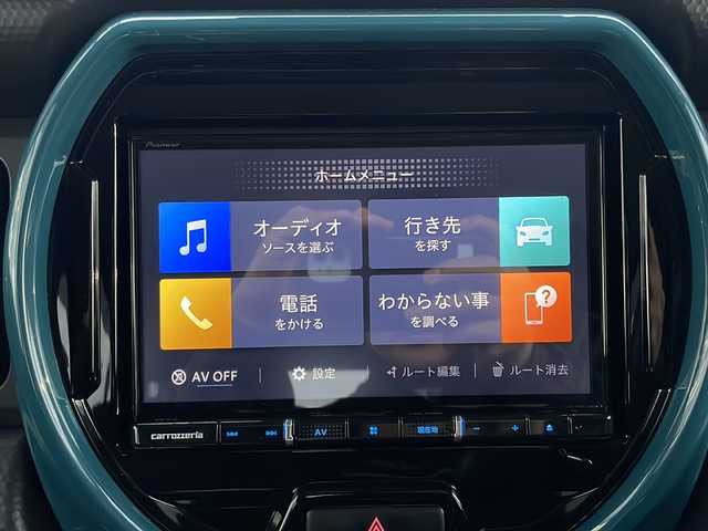 スズキ ハスラー HYBRID X ターボ 山口県 2020(令2)年 3.7万km デニムブルー ガンメタリック 2トーン デュアルカメラブレーキ/レーンキープ/レーダークルーズ/社外8インチSDナビ（AVIC-RL711）/ フルセグTV/CD/DVD/Bluetooth/USB/Bカメラ/LEDヘッドライト/オートライト/ウィンカーミラー/シートヒーター/パドルシフト/ETC/純正15インチアルミホイール/純正フロアマット