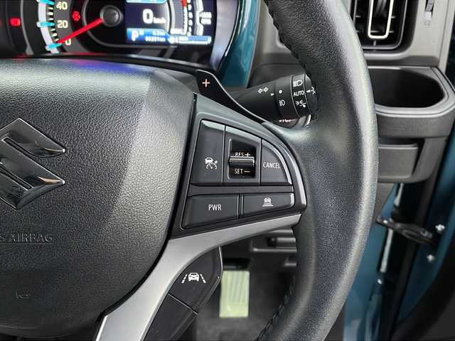 スズキ ハスラー HYBRID X ターボ 山口県 2020(令2)年 3.7万km デニムブルー ガンメタリック 2トーン デュアルカメラブレーキ/レーンキープ/レーダークルーズ/社外8インチSDナビ（AVIC-RL711）/ フルセグTV/CD/DVD/Bluetooth/USB/Bカメラ/LEDヘッドライト/オートライト/ウィンカーミラー/シートヒーター/パドルシフト/ETC/純正15インチアルミホイール/純正フロアマット