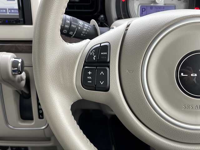 スズキ ラパン モード 山口県 2022(令4)年 1.8万km フォーンベージュメタリック/ホワイト2トーンルーフ 社外メモリナビ【MDV-D309BT】/・ワンセグテレビ/・Bluetooth/・CD/・AM/FM/・AUX/・SMART USEN/・USB／iPod/・SD/ETC/スマートキー（スペアキー有）/プッシュスタート/シートヒーター（運転席＋助手席）/シガーソケット/オートライト/オートエアコン/電動格納ミラー/パワーウィンドウ/デュアルセンサーブレーキサポート/・誤発進抑制機能/・車線逸脱警報機能/・ふらつき警報/・先行車発進お知らせ機能/・後退時ブレーキサポート/・後方誤発進抑制機能/・リアパーキングセンサー/・標識認識機能