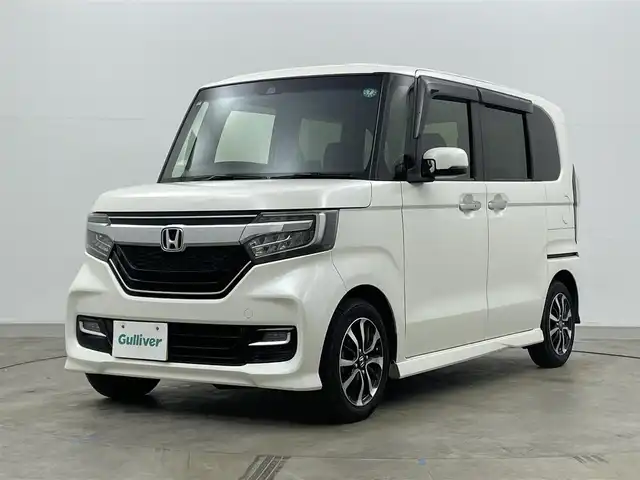 ホンダ Ｎ ＢＯＸ カスタム G L ホンダセンシング 岡山県 2017(平29)年 9万km プレミアムホワイトパールⅡ 純正メモリナビ/VXM-184VFi/（CD/DVD/TV/BT)/バックカメラ/片側パワースライドドア/LEDヘッドライト/フォグランプ/オートライト/ETC/USB端子/ホンダセンシング/衝突軽減ブレーキ/車線維持支援/レーダークルーズコントロール/純正ラバーマット/純正ドアバイザー/スペアキー1個