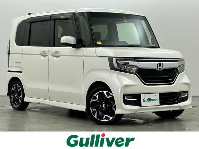 ホンダ Ｎ ＢＯＸ カスタム G L ターボ ホンダセンシング 福岡県 2018(平30)年 2.1万km プレミアムホワイトパールⅡ 純正ナビ（ＢＴ，ＴＶ）　/バックカメラ　/ビルトインＥＴＣ　/ホンダセンシング　/ＡＣＣ　/衝突軽減ブレーキ　/レーンキープ　/パドルシフト　/両側電動スライドドア　/ハーフレザー　/純正１５インチ　/ＬＥＤヘッドライト
