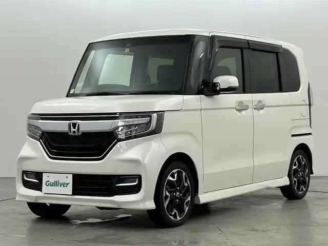 ホンダ Ｎ ＢＯＸ カスタム G L ターボ ホンダセンシング 福岡県 2018(平30)年 2.1万km プレミアムホワイトパールⅡ 純正ナビ（ＢＴ，ＴＶ）　/バックカメラ　/ビルトインＥＴＣ　/ホンダセンシング　/ＡＣＣ　/衝突軽減ブレーキ　/レーンキープ　/パドルシフト　/両側電動スライドドア　/ハーフレザー　/純正１５インチ　/ＬＥＤヘッドライト