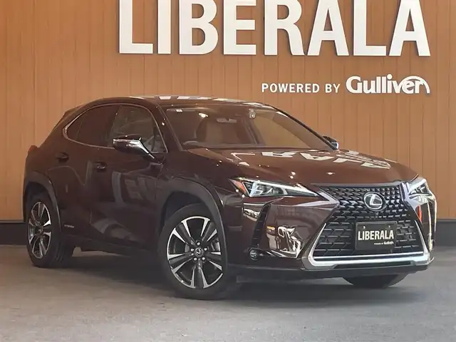 レクサス ＵＸ 250h バージョンL 宮城県 2019(令1)年 5.7万km アンバークリスタルシャイン ワンオーナー/LEXUS SAFETY SYSTEM/純正メモリナビ/フルセグTV/パノラミックビューモニター/ブラウンレザーシート/エアシート/シートヒーター/パワーシート/三眼LEDヘッドライト/オートマチックハイビーム/スマートキー/パワーバックドア /純正18インチAW/ETC車載器/ドライブレコーダー/AC100V電源