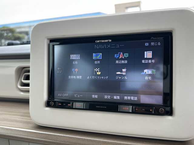 スズキ ラパン X 山口県 2016(平28)年 5.7万km カシスピンクパールメタリック 純正メモリナビ【AVIC-RZ501】/　Bluetooth、CD、DVD、フルセグテレビ/バックカメラ/純正ドライブレコーダー/ETC/シートヒーター【D席のみ】/純正14インチアルミホイール/純正フロアマット/プッシュスタート/スマートキー/スペアキー/ドアバイザー/アイドリングストップ/デュアルカメラブレーキサポート/盗難防止装置