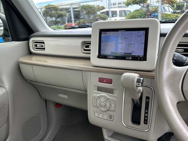 スズキ ラパン X 山口県 2016(平28)年 5.7万km カシスピンクパールメタリック 純正メモリナビ【AVIC-RZ501】/　Bluetooth、CD、DVD、フルセグテレビ/バックカメラ/純正ドライブレコーダー/ETC/シートヒーター【D席のみ】/純正14インチアルミホイール/純正フロアマット/プッシュスタート/スマートキー/スペアキー/ドアバイザー/アイドリングストップ/デュアルカメラブレーキサポート/盗難防止装置