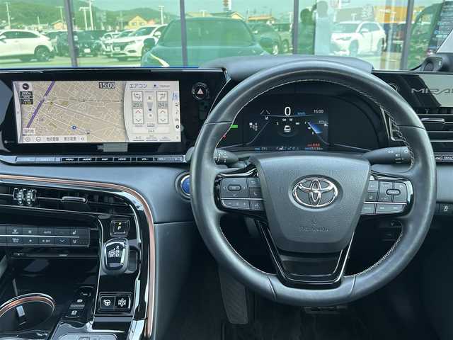 トヨタ ＭＩＲＡＩ Z 香川県 2021(令3)年 1.4万km 青 登録時走行距離 13733km/ワンオーナー/ガラスルーフ/メーカー純正12.3インチメモリナビ/→AM/FM/フルセグTV/Bluetooth/CD/DVD再生/JBLプレミアムサウンドシステム/アラウンドビューモニター/ヘッドアップディスプレイ/アダプティブクルーズコントロール/ステアリングヒーター/置くだけ充電/デジタルインナーミラー/ドライブレコーダー/ブラインドスポットモニター/アドバンスドパーキングアシスト/黒レザーシート/シートメモリー付きパワーシート/シートベンチレーション/シートヒーター/純正20インチAW/プッシュスタート/スマートキー/スペアキー/トヨタセーフティセンス/クリアランスソナー