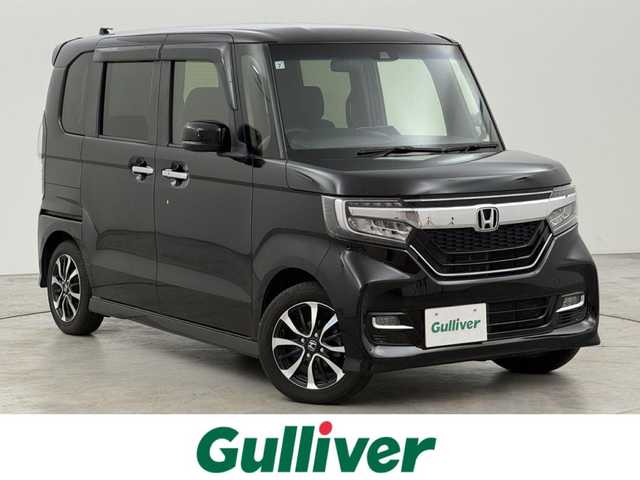 ホンダ Ｎ ＢＯＸ カスタム G L ホンダセンシング 福岡県 2019(令1)年 3.4万km クリスタルブラックパール 純正ナビ／フルセグＴＶ　/バックカメラ　/ビルトインＥＴＣ　/レーダークルコン　/ホンダセンシング/衝突被害軽減ブレーキ　/レーンキープ　/先行車発進検知　/標識認識機能　/両側電動スライドドア　/純正１４インチＡＷ