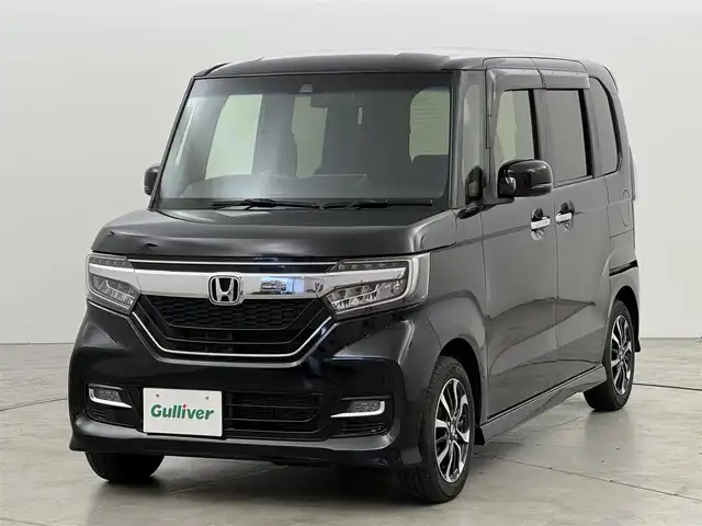 ホンダ Ｎ ＢＯＸ カスタム G L ホンダセンシング 福岡県 2019(令1)年 3.4万km クリスタルブラックパール 純正ナビ／フルセグＴＶ　/バックカメラ　/ビルトインＥＴＣ　/レーダークルコン　/ホンダセンシング/衝突被害軽減ブレーキ　/レーンキープ　/先行車発進検知　/標識認識機能　/両側電動スライドドア　/純正１４インチＡＷ
