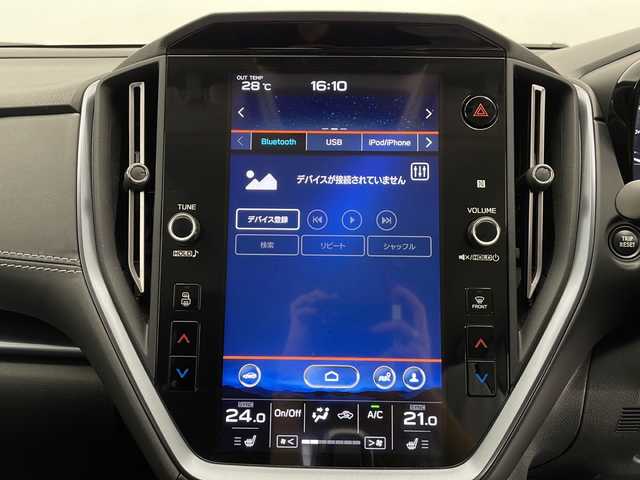 スバル レヴォーグ 1．8GT EX 長野県 2021(令3)年 4.8万km クリスタルブラックシリカ 衝突軽減システム/純正11.6型ディズプレイオーディオ　ナビあり/レーダークルーズコントロール/前席シートヒーター/フルセグ/Bluetooth/バックカメラ/パワーシート/コーナーセンサー/純正アルミホイール/LEDヘッドライト/パドルシフト/ETC/ステアリングスイッチ/スマートキー/プッシュスタート/取扱説明書