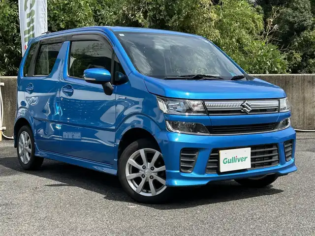 スズキ ワゴンＲ HYBRID FZ 長崎県 2019(平31)年 5.9万km ブリスクブルーM 純正SDナビ(FM/AM/CD/DVD/BT/フルセグ)/プッシュスタート/スマートキー/スペアキー/運転席シートヒーター/ステリングスイッチ/ビルトインETC/純正フロアマット/ドアバイザー/純正14インチアルミホイール/ABS/アイドリングストップ/横滑り防止装置/オートライト/盗難防止装置/SRSダブルエアバッグ/ISOFIX/取扱説明書/保証書