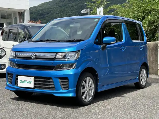 スズキ ワゴンＲ HYBRID FZ 長崎県 2019(平31)年 5.9万km ブリスクブルーM 純正SDナビ(FM/AM/CD/DVD/BT/フルセグ)/プッシュスタート/スマートキー/スペアキー/運転席シートヒーター/ステリングスイッチ/ビルトインETC/純正フロアマット/ドアバイザー/純正14インチアルミホイール/ABS/アイドリングストップ/横滑り防止装置/オートライト/盗難防止装置/SRSダブルエアバッグ/ISOFIX/取扱説明書/保証書