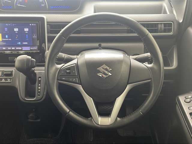 スズキ ワゴンＲ HYBRID FZ 沖縄県 2019(平31)年 5.9万km ブリスクブルーM 純正ナビ（AVIC-RLS901）　/フルセグＴＶ　/ＤＶＤ　/ＣＤ　/Ｂｌｕｅｔｏｏｔｈ接続　/ＵＳＢ　/ＥＴＣ　/ＬＥＤヘッドライト　/シートヒーター　/純正アルミホイール　　/電動格納ミラー　/アイドリングストップ/スマートキー/スペアキー