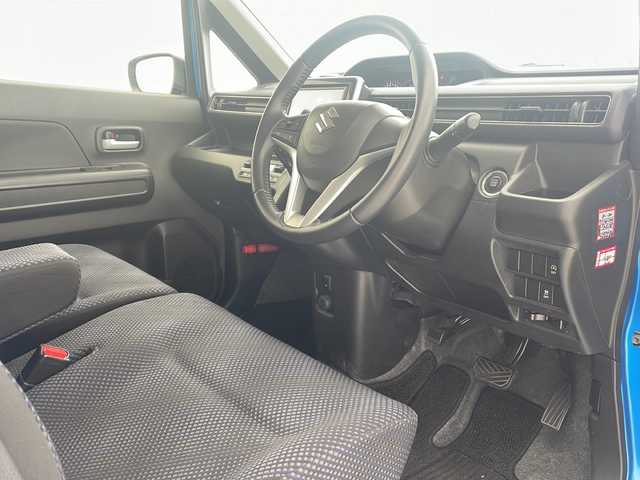 スズキ ワゴンＲ HYBRID FZ 沖縄県 2019(平31)年 5.9万km ブリスクブルーM 純正ナビ（AVIC-RLS901）　/フルセグＴＶ　/ＤＶＤ　/ＣＤ　/Ｂｌｕｅｔｏｏｔｈ接続　/ＵＳＢ　/ＥＴＣ　/ＬＥＤヘッドライト　/シートヒーター　/純正アルミホイール　　/電動格納ミラー　/アイドリングストップ/スマートキー/スペアキー